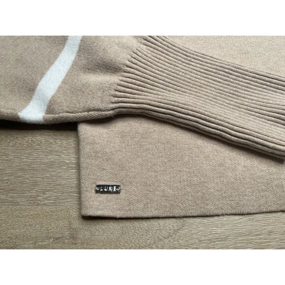 Lune Active Olly Cropped Striped Sweater Beige Melange Marshmellow Large - Picture 3 of 8